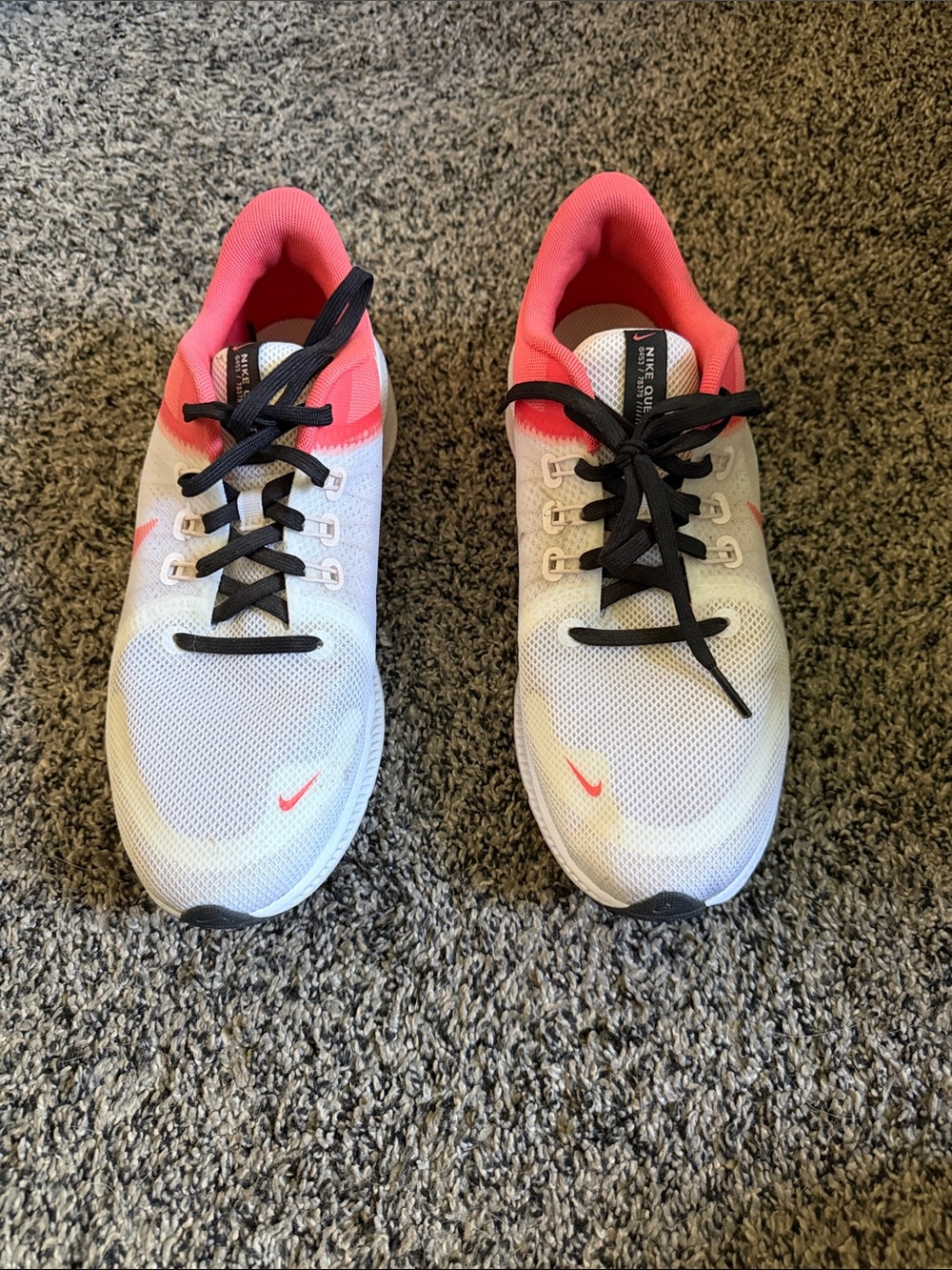 Nike Women’s Athletic Sneakers in White and Pink